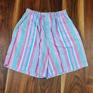1980s Country Life Striped Shorts